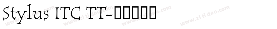 Stylus ITC TT字体转换